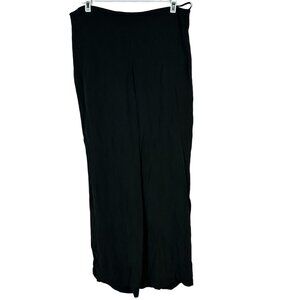 Eileen Fisher Womens Black Wide-Leg Pants Size Small